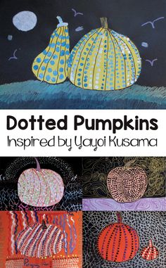 the cover of dotted pumpkins inspired by yayoi kusama