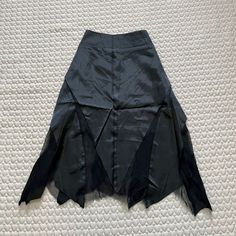 Unworn, Unwashed,Waist 28 Inches, Length 25 Inches, Side Zipper, Lined Aline Skirt, Jacob Black, Black Knees, A Line Skirt, A Line Skirts, Side Zipper, Marc Jacobs, Knee Length, Womens Skirt