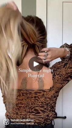 Quick Hairstyles, Easy Hairstyles, Date Night, Hair