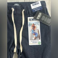 Nwt Dark Denim Jean Joggers By Rewash. Size Xs. Brand New. Excellent Condition Rewash Brand Jeans, Jean Joggers, Denim Joggers, Dark Denim Jeans, Jogger Jeans, Denim Jean, Dark Denim, Jeans Denim, Color Blue