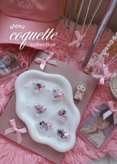 ୨୧  ⋅ The Ateez Coquette Collection  ୨୧ ❀Each necklace features a whimsical blend of confetti: clouds, heart milkshakes, iridescent sparkles & pearls DETAILS - Choose your chain for your locket necklace  - Each necklace sold separately - Dainty baby pink bow charm with your choice of chain CARE - Each piece is handmade - Store in a cool dry place when not worn, and keep away from water - Do not wear in very hot temperatures SHIPPING - If placing multiple orders to the same address, shipping can Cheap Women's Charm Necklaces For Valentine's Day, Ateez Coquette, Locket Heart Necklace, Baby Pink Bow, Milkshakes, Fort Myers, Locket Necklace, Pink Bow, Heart Necklace