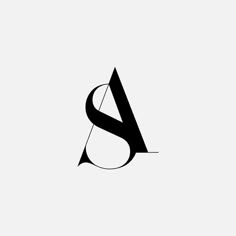 a black and white logo with the letter s