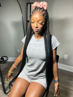 Large Knotless Hairstyles, Knotless Hairstyles, Girls Braided Hairstyles Kids, Large Knotless, Protective Braids, Box Braid Hair, Pressed Natural Hair, Locs Styles, Silk Press Natural Hair