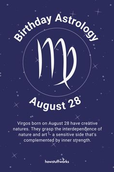 the birthday astrological sign for august 23, with an image of zodiac signs on it