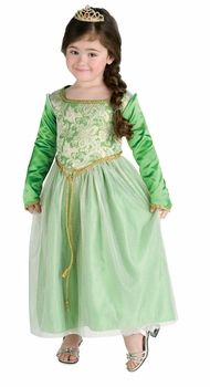 Toddler Princess Fiona Costume Dress Green Princess Dress, Matching Halloween Costumes, Green Princess, Matching Halloween