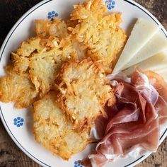 a white plate topped with different types of food