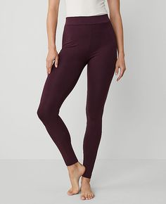 Elevate your wardrobe with the Ann Taylor Classic Pull-On Leggings, a perfect blend of style and comfort. These leggings come in a stunning Plum Rose shade that adds a touch of elegance to any outfit.

- Size: Large
- Color: Plum Rose
- Material: 93% Cotton, 7% Spandex
- Length: 25" inseam
- Gender: Female
- Age Group: Adult
- Garment Care: Machine Washable

Designed with a flattering elasticized waistband and crafted from a soft cotton-spandex blend, these leggings offer both comfort and durabi Versatile Elastane Tights With Elastic Waistband, Comfort Stretch Elastane Leggings With Elastic Waistband, Elastane Leggings With 5-inch Inseam, Plum Leggings, Rose Leggings, Blazer And Skirt, Sleepwear & Loungewear, Petite Fashion, Trending Now