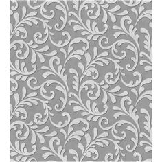 a white and gray wallpaper with swirls on it