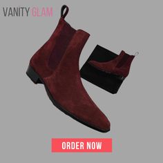 Get ready to make a bold fashion statement with our Men's Red Faux Suede Cowboy Chelsea Boots. These boots are the perfect fusion of vintage charm and contemporary style, making them a must-have addition to your footwear collection. Slip into these boots and instantly elevate your fashion game while enjoying the convenience of free shipping. Upper Material: Faux Suede Toe Shape: Pointed Toe Pattern Type: Solid Outsole Material: Rubber Lining Material: PU Item Type: Boots Insole Material: PU Clos Red Ankle Martin Boots For Fall, High Ankle Chelsea Boots For Winter Parties, Winter Party High Ankle Chelsea Boots, Trendy Burgundy Boots For Winter, Trendy Burgundy Winter Boots, Winter Ankle Boots With Red Sole, Trendy Winter Boots With Red Sole, Red Ankle Boots For Winter, Trendy Boots With Red Sole For Fall