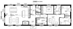 the floor plan for an apartment with two bedroom and living room, including one bathroom