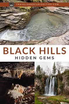 black hills hidden gems in the wilderness with text overlay that reads, black hills hidden gems