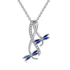 PRICES MAY VARY. Dragonfly lovers gifts. Dragonfly pendant size£º Material: Made with 925 sterling silver, Tarnish Resistant,Nickel Free, Lead-free, Cadmium-free,Safe for sensitive skin. WONDERFUL GIFT£ºComes with jewelry gift box, perfect for any gift giving occasions. Wonderful gift for friends, mother, wife, aunt, grandma, girlfriend, sister on Birthday£¬Mother's Day, Engagement, Wedding and Anniversaries, Valentine, Christmas and Personal Daily Wearing. AFTER-SALE Customer Service: POPLYKE a Sterling Silver Butterfly Necklace For Mother's Day, Blue Sterling Silver Cross Necklace Gift, Personalized Sterling Silver Butterfly Necklace For Gift, Sterling Silver Butterfly Charm Necklace For Mother's Day, Sterling Silver Butterfly Gemstone Necklace, Dragonfly Gifts, Dragonfly Jewelry, Sterling Silver Cross Pendant, Dragonfly Necklace