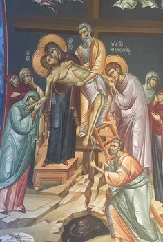 the crucifix is depicted in this painting