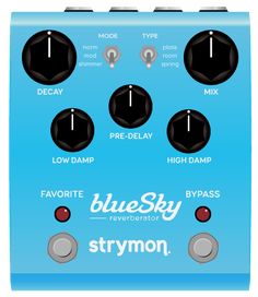 the blue sky overdrive pedal is shown