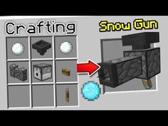 the crafting guide for how to make an ice cube in minecraft with pictures