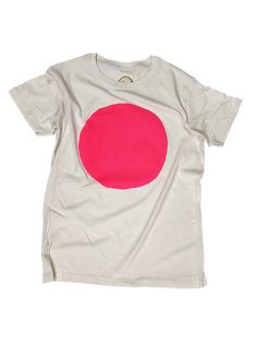 Our favorite super soft organic tee with the most intense fluroscent pink hand drawn circle. Fits true to size. We tell people these are the best fitting tees around. They are not boxy, super long or weird fitting. Thinner material than typical heavy cheap merch t-shirts, these shirts get better the more you wear and wash them. They are unwashed, so as with all cotton garments, there will be some slight shrinkage. 100% organic cotton, natural unbleached color. Printed in the low desert with thin Unisex Pink Screen Print T-shirt, Hand Drawn Circle, Palm Springs Shopping, Body Stickers, Functional Decor, Book Candle, Halloween News, Shoe Gifts, Get Better