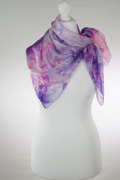 Large Square Scarf Pink Purple Scarf Pink Silk Scarf Purple - Etsy Ukraine Purple Silk Scarf For Summer Gift, Summer Purple Silk Scarf As A Gift, Summer Gift Purple Silk Scarf, Handmade Pink Silk Scarf, Pink Hand-dyed Scarf, Pink Silk Shawl Scarves, Purple Scarves As Summer Gifts, Pink Silk Shawl Scarf, Elegant Handmade Pink Silk Scarf