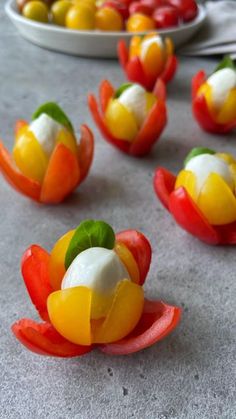 small colorful candies are arranged on the table