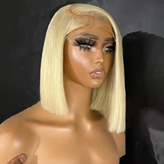 Bob Wigs With Color Black Women, 12 Inch 613 Bob Wig, Blonde Closure Bob, Bob Hairstyles Lace Wig, Ash Blonde Hair Bob, Blonde Bob Middle Part, Blonde Bobs Black Women, Blonde Bob Wig Black Women, Blonde Bob Side Part