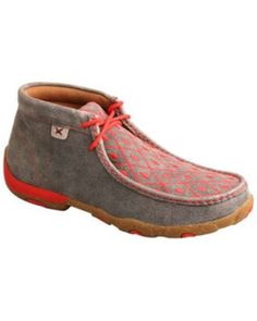 Twisted X Women's Chukka Driving Shoes - Moc Toe, Grey Driving Mocs, Rice Husk, Womens Cowgirl Boots, Womens Boat Shoes, Driving Moccasins, Casual Footwear, Tractor Supply, Driving Shoes, Women Diamond