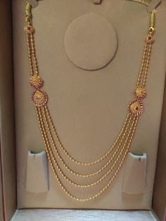 Latest Step Chain Designs, 3 Steps Chains Gold, 3 Steps Haram Design Gold, Step Necklace Gold Indian, Steps Chain Gold Indian, Layer Chain Gold Indian, Simple Long Chain Designs Gold, Step Chains Designs