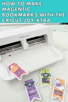 how to make magnetic bookmarks with the cricut joy xtra - click here