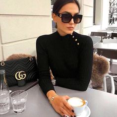 Brand New Authentic Gucci Sunglasses Gg0142san 001 Acetate/Metal 55mm Lens Width 20mm Bridge Width 140mm Temple Length Comes With Case, Carrying Pouch And Cleaning Cloth Elegant Girls, Girls Fall, Elegant Girl, Fashion Tag, Grey Gradient, 40s Fashion, Fashion Portfolio, Gradient Sunglasses, Gucci Sunglasses