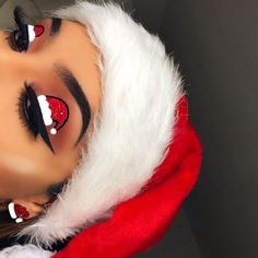 holiday Santa Makeup, Favorite Christmas Songs, Dipbrow Pomade, Anime Nails, Christmas Makeup, Makeup Makeover, Dipbrow