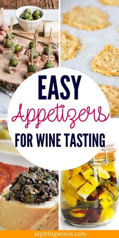 easy appetizers for wine tasting