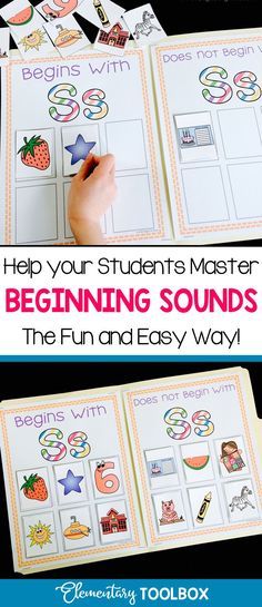 the beginning sounds activity for kids to learn how to use them