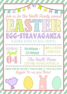 an easter egg - stravaganza party with bunnies, eggs and bunnies