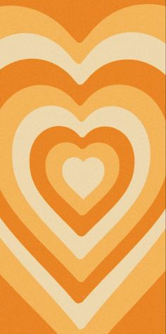 an orange and white heart shaped background