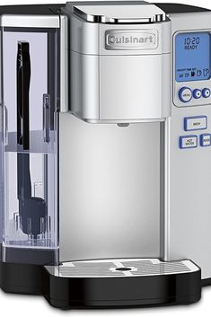 Busy mornings just got easier with this Cusinart Coffee Maker, Single Serve 72-Once Reservoir Coffee Machine, with Programmable Brewing and Hot Water Dispenser. Cuisinart Coffee Maker, Coffee Center, Pod Coffee Makers, Hot Water Dispensers, Single Serve Coffee Makers, Single Serve Coffee, Coffee Brewer, Filter Coffee