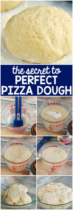 the process to make perfect pizza dough