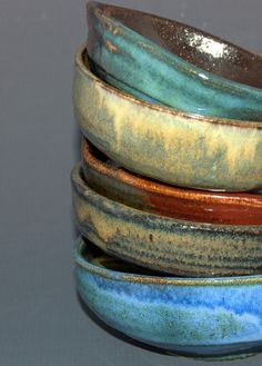 four bowls stacked on top of each other