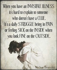 It's always amazing to hear "you look great!"... When inside I hurt so much I can't even focus. Chronic Migraines, Invisible Illness, Burn Out, It's Hard, Migraine, Chronic Illness, Relatable Quotes