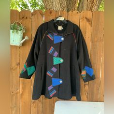 Good Vintage Condition. Measurements In Photos. Message Me If You Have Any Questions. Sku-Hmstg Womens Denim Vest, Ladies Coat, Raglan Sleeve Sweatshirt, Quilt Coat, Wool Coat Women, Cute Sweatshirts, Jacket Vintage, Vintage Jacket, Sweater Coats