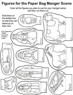 the diagram shows how to cut and glue different types of footwear for each child