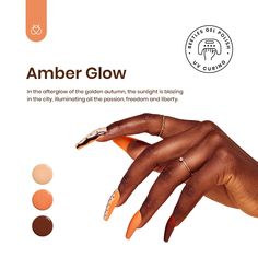 🍁 Amber Glow Collection Gel Nail Polish Set: Elevate your nail game with Beetles' trend-setting colors! This kit boasts 6 stunning shades carefully curated to match any outfit and accentuate your nails with an amber-inspired glow.  💅 Effortless DIY Manicures: Our gel polish set features essential colors like warm yellow, radiant orange, rich gold, and captivating brown glitter, providing you with everything you need to create dazzling nail designs from the comfort of your home. Color Number : Nail Tip Shapes, Nail Inspo Nail Art, Fall Nail Inspo, Brown Glitter, Nail Effects, Nail Polish Kits, Gel Nail Polish Set, Warm Yellow, Gel Polish Colors