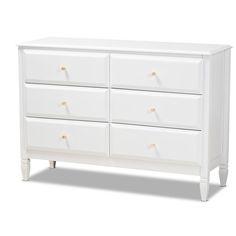 Baxton Studio Naomi Classic and Transitional White Finished Wood 6-Drawer Bedroom Dresser FredCo theFredCo White 6 Drawer Dresser, Transitional Dresser, Drawer Bedroom, Wooden Dresser, White Dresser, Bedroom Dresser, Baxton Studio, Wood Bedroom, 6 Drawer Dresser