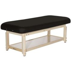 Aura Spa Series Basic Massage/Spa Stationary Table by Custom Craftworks Stationary Table, Arm Sling, Massage Bed, Massage Tables, Massage Table, Some Assembly Required, Spa Massage, Storage Shelf, Round Corner