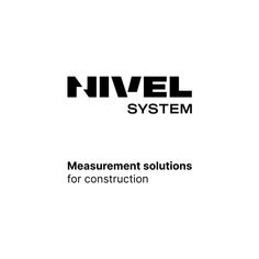 a white background with black text that reads,'measurement solutions for construction'and the words nivel system