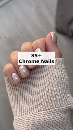 Discover 20+ Chrome Nails You Will Love! Elevate your style with stunning crome nails and intricate chrome nails designs. From white chrome nails to blue chrome nails, these looks are perfect for any season. Embrace chrome summer nails and achieve a sleek chrome manicure that stands out. These summer chrome nails will keep you looking chic and trendy all year long. Chrome Neutral Nails, Trendy Chrome Nails