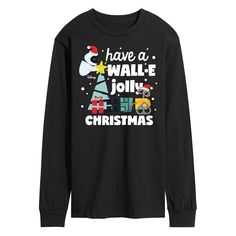 Add a magical and festive look to his wardrobe with this Disney's WALL•E Men's Jolly Christmas Long-sleeved Tee. FEATURES Crewneck Long sleeveFABRIC & CARE Cotton, polyester Machine wash Imported Color: Black. Gender: male. Age Group: adult. Pattern: Graphic. Personalized Christmas Shirts, Disney Wall, Festive Look, Wall E, Jolly Christmas, Christmas Tees, Pattern Graphic, Christmas Shirt, Personalized Christmas