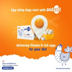 Andaah – the breakfast choice that's both delicious and nutritious with 5x more goodness and vitamin D for a healthy start to your day. Egg Benefits, Breakfast Choices, The Breakfast, Vitamin D, Media Design, Hair Oil, Social Media Design, Daily Dose, Vitamins