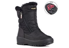 This cozy winter boot is crafted from quality Italian craftsmanship to deliver superior comfort and warmth. It features a side zipper for an easy on-and-off and a BREATHTEX waterproof membrane to ensure a dry fit. A lining enhanced with breathable insulating OLANTEX film and an ISOWARM insole made of 90% wool with insulating and reflective silver foil keep feet in warm cushioned comfort. A blend of wool, polyester and imitation fur enhances warmth and breathability while a mid-sole guarantees impact and compression resistance. An Italian sole is reinforced at the bottom of the rod for heel and toes. It features 16 stainless steel spikes, built-in swiveling and folding OC System® with flow channel to deliver secure non-slip grip and traction. Heel Height: approximately 2 inches. Shaft Heigh Cozy Winter Boots, Black Winter Boots, Mid Boots, European Designs, Winter Boots Women, Court Shoes, Workout Accessories, Casual Boots, Boots Black