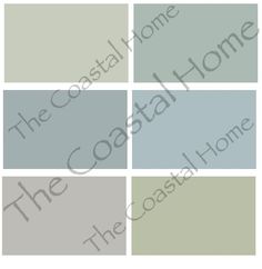 the coastal home logo is shown in four different colors, including grays and browns