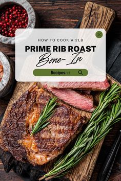 A Whole Slab of Prime Rib Roast Bone-In 2lB - How to Cook Beef Recipes Prime Rib Roast Recipe Ovens, Boneless Prime Rib Recipe, Cooking Prime Rib Roast, Prime Rib Dinner, Smoked Prime Rib, Prime Rib Roast Recipe, Perfect Prime Rib, Cooking Prime Rib, Rib Roast Recipe