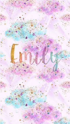 the word family written in gold, purple and blue paint