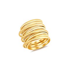 Ellie Vail - Margot Coil Band Ring Coil Band, Anchor Jewelry, Gorjana Jewelry, Coffee Candle, Knot Ring, Gold Band Ring, Gold Bands, Band Ring, Allergies